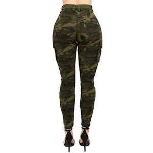 Pantalon cargo camo pour femme