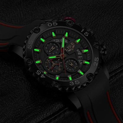 Montre de plongée étanche à grand cadran en silicone - Top Militaire
