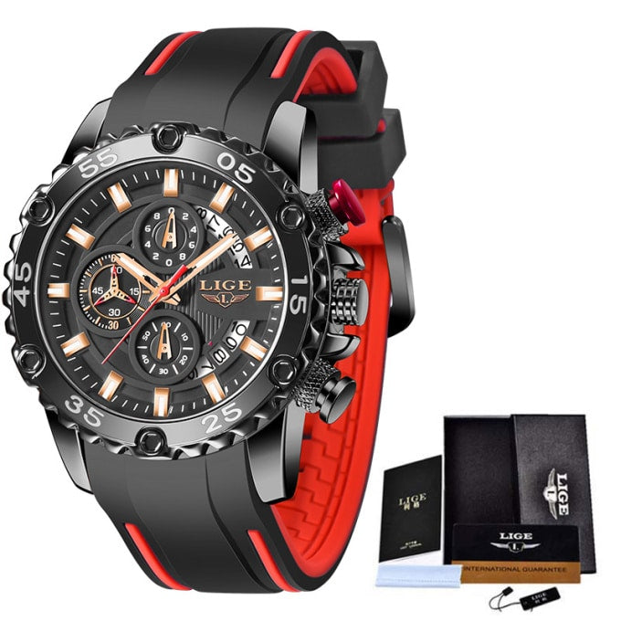 Montre de plongée étanche à grand cadran en silicone - Top Militaire