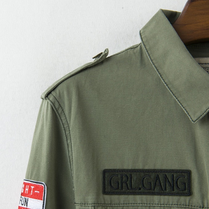 Chemise militaire mode pour femmes - Top Militaire