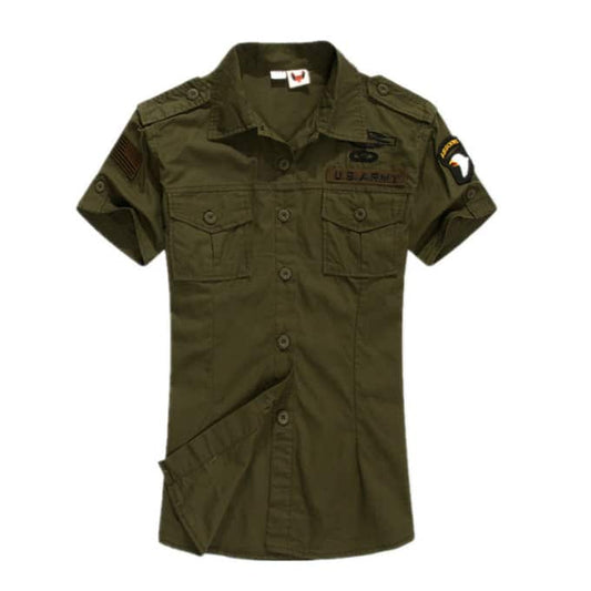 Chemises militaires armée de l’air à manches courtes pour femmes - Top Militaire