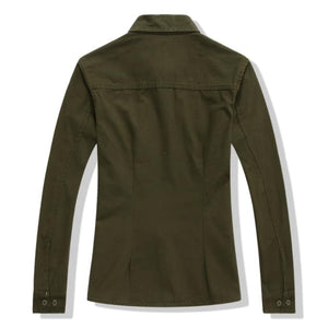 Chemise militaire armée de l’air à manches longues pour femmes