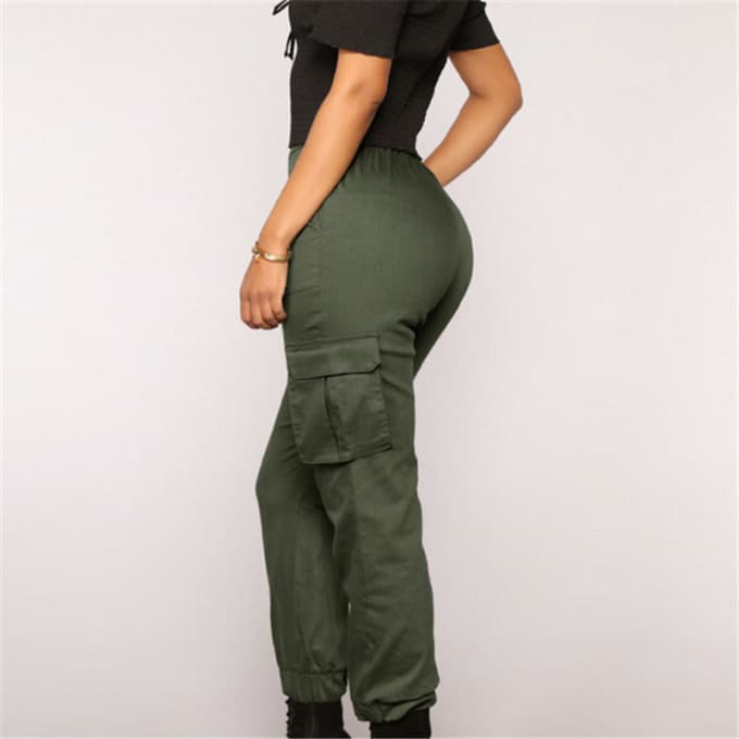 Pantalon cargo militaire taille haute pour femme - Top Militaire