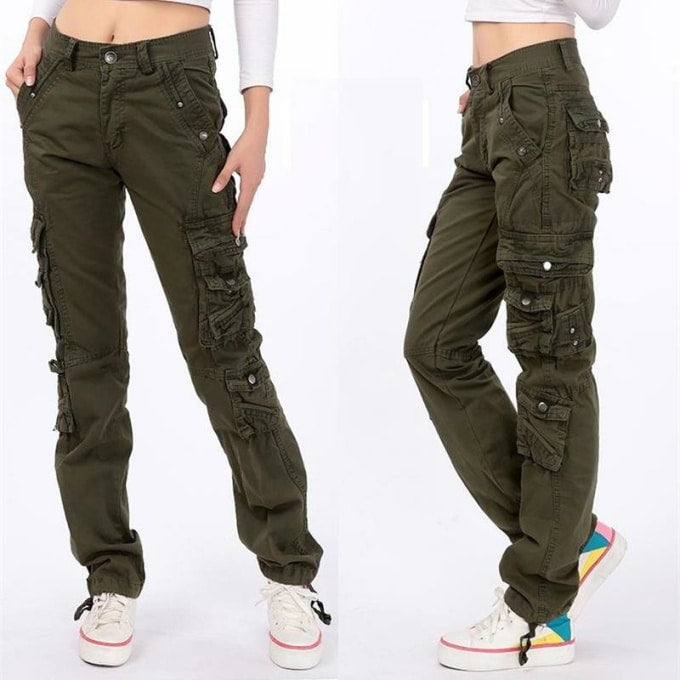 Pantalons militaire multi-poches pour femmes