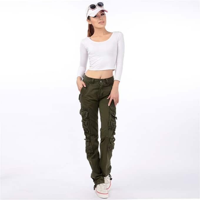 Pantalons militaire multi-poches pour femmes