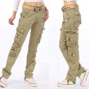 Pantalons militaire multi-poches pour femmes