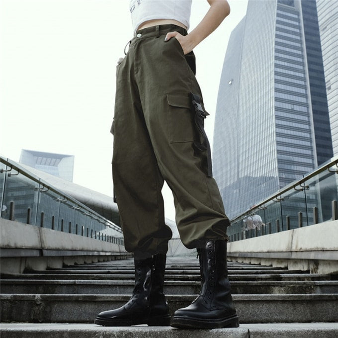 Pantalon militaire décontracté pour femme