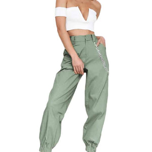 Pantalon militaire ample pour femme