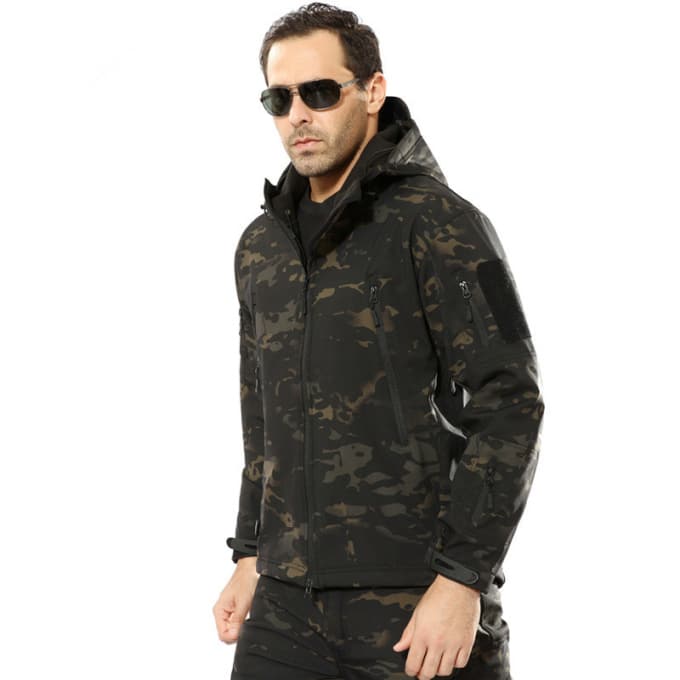 Manteau militaire de camouflage pour homme