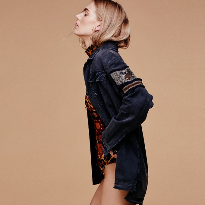 Blouson uniforme militaire rétro pour femme - Top Militaire
