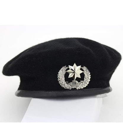 Bérets militaire en laine écusson en métal - Top Militaire