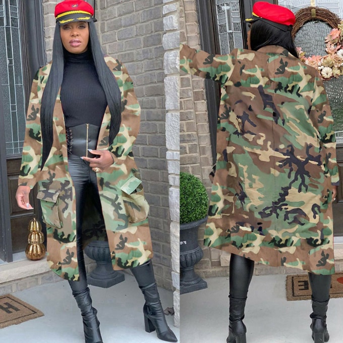 Manteau long militaire pour femme - Top Militaire