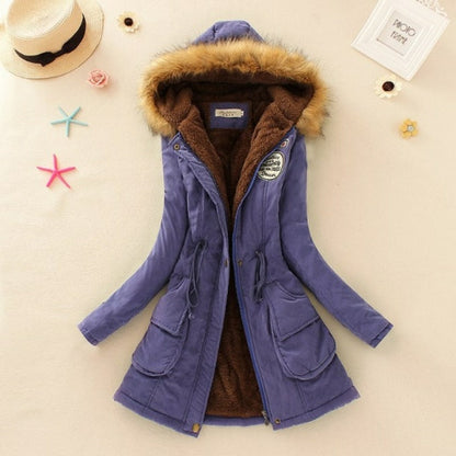 Manteau d’hiver à capuche pour femme - Top Militaire