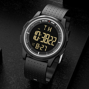 Montre militaire digitale à carrure métallique