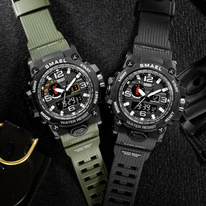 Montre calendrier militaire à aiguilles et chronomètre