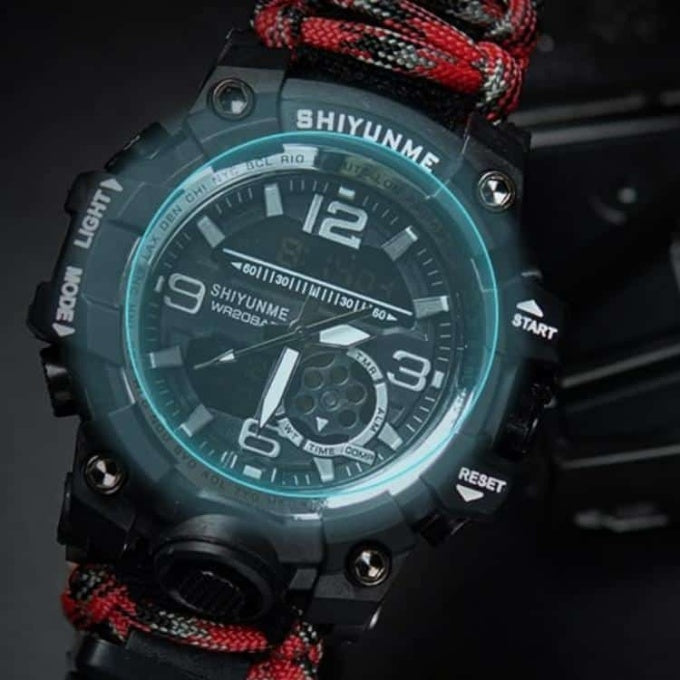 Montre militaire de survie en paracorde avec accessoires - Top Militaire
