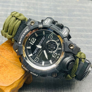 Montre militaire de survie en paracorde avec accessoires