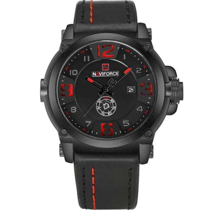 Montre militaire à aiguilles avec bracelet en cuir - Top Militaire