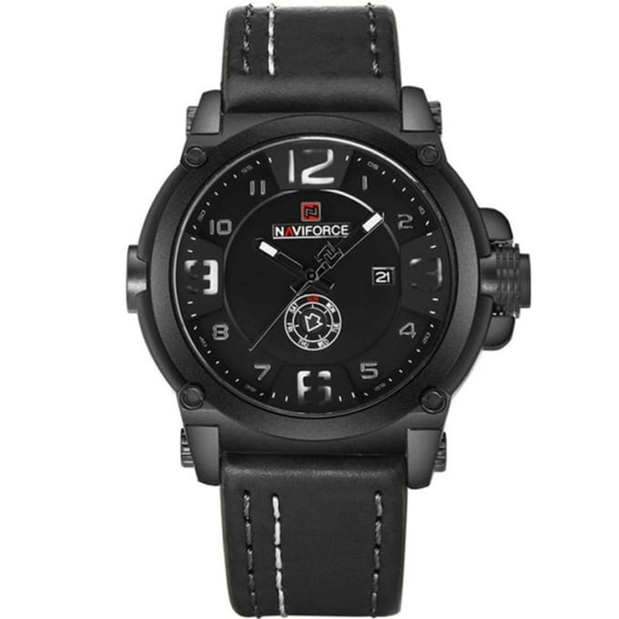 Montre militaire à aiguilles avec bracelet en cuir - Top Militaire