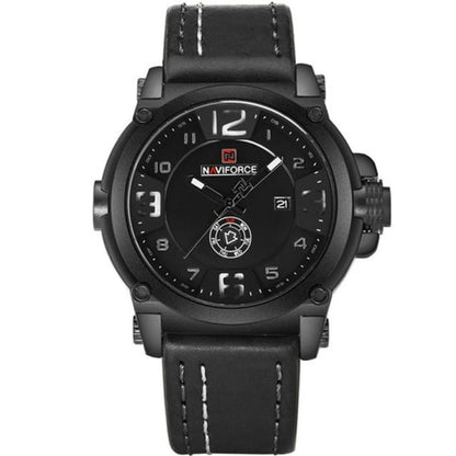 Montre militaire à aiguilles avec bracelet en cuir - Top Militaire