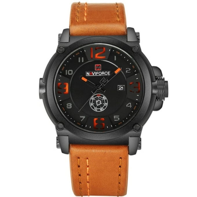 Montre militaire à aiguilles avec bracelet en cuir - Top Militaire