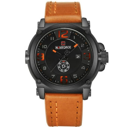 Montre militaire à aiguilles avec bracelet en cuir - Top Militaire