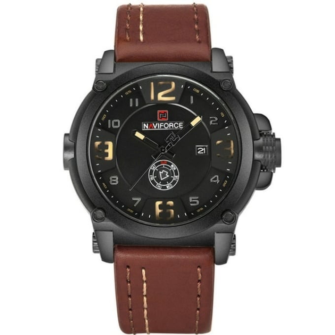 Montre militaire à aiguilles avec bracelet en cuir - Top Militaire