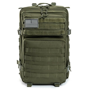 Sac à dos tactique 50L avec système MOLLE couleur unie