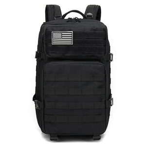 Sac à dos tactique 50L avec système MOLLE couleur unie