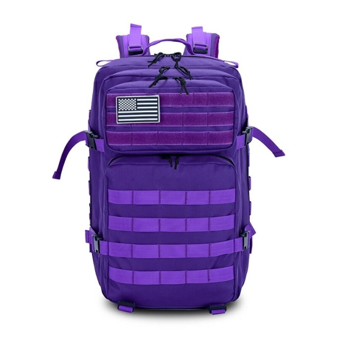 Sac à dos tactique 50L avec système MOLLE couleur unie - Top Militaire