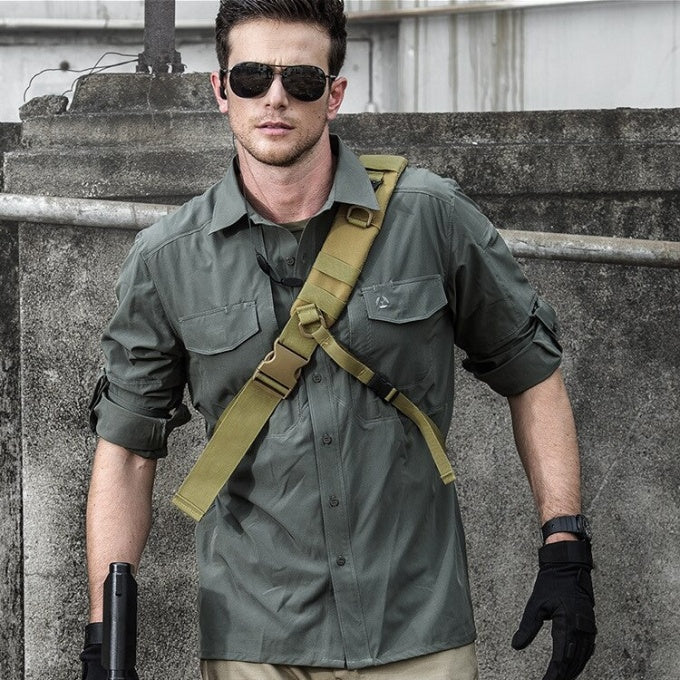 Chemise tactique multi-poches à manches longues - Top Militaire