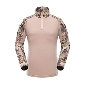 Veste militaire à col zippé camouflage serpent