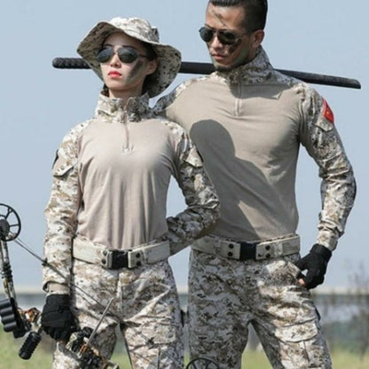 Veste militaire à col zippé camouflage digital - Top Militaire