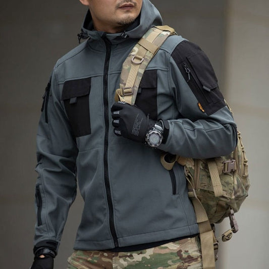 Veste softshell avec poche contrastées - Top Militaire