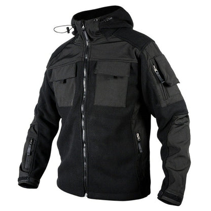Veste polaire tactique multipoches à capuche - Top Militaire