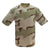 T-shirt coton à col rond motif camouflage - Top Militaire