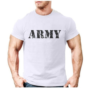 T-shirt militaire rétro en coton - Top Militaire