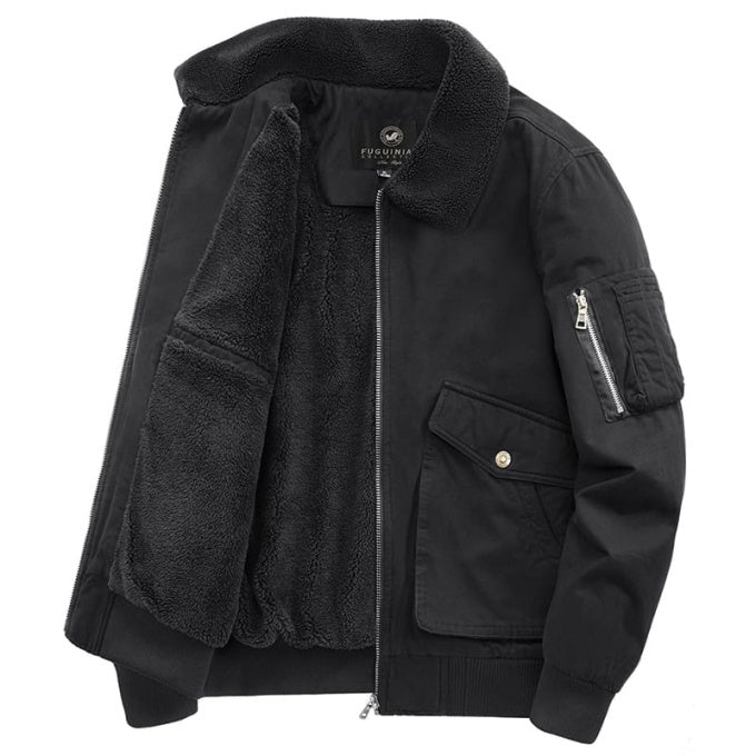Manteau chaud et matelassé style aviateur - Top Militaire