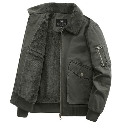 Manteau chaud et matelassé style aviateur - Top Militaire