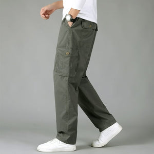 Pantalon cargo large style militaire pour homme