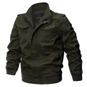 Veste militaire en toile style rétro