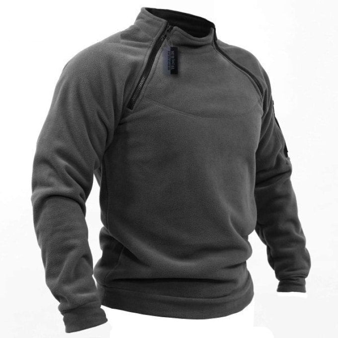 Veste militaire polaire à double zip pour homme - Top Militaire