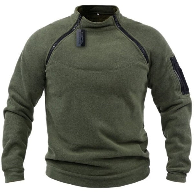 Veste militaire polaire à double zip pour homme - Top Militaire