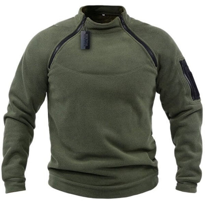 Veste militaire polaire à double zip pour homme - Top Militaire