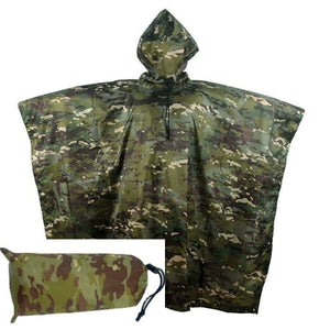 Poncho de camouflage large et imperméable