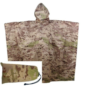 Poncho de camouflage large et imperméable