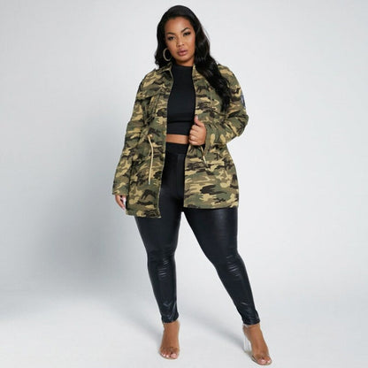 Veste militaire pour femmes grande taille - Top Militaire