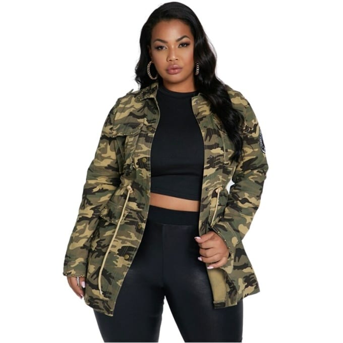 Veste militaire pour femmes grande taille - Top Militaire