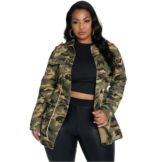 Veste militaire pour femmes grande taille - Top Militaire