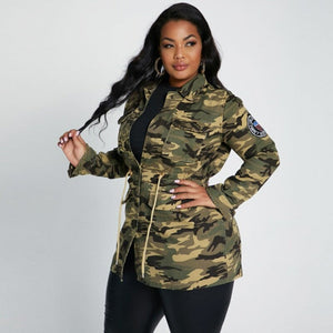 Veste militaire pour femmes grande taille